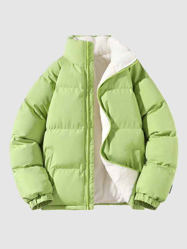 Jomar Fleece Lined and Quilted Puffer Jacket