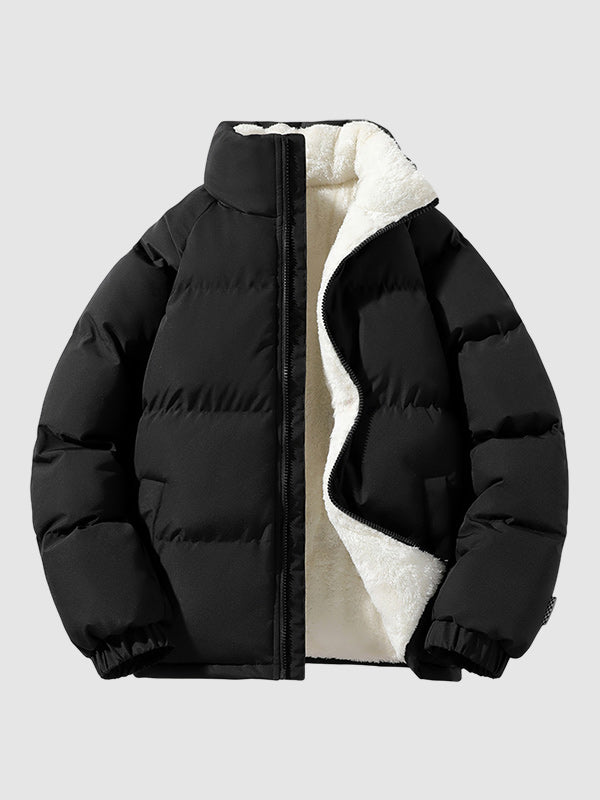 Jomar Fleece Lined and Quilted Puffer Jacket