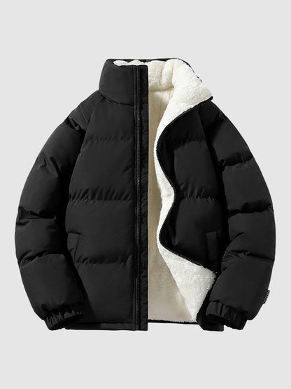 Jomar Fleece Lined and Quilted Puffer Jacket