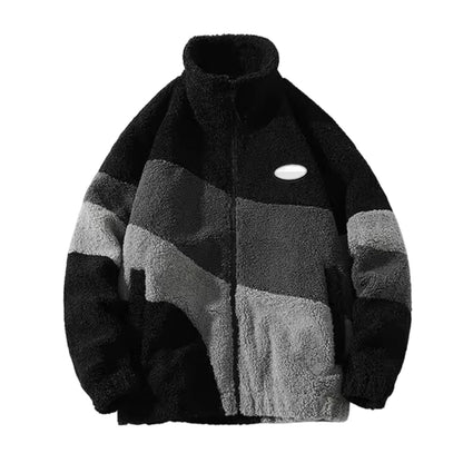 Winter Faux Fur Fleece Jacket Streetwear