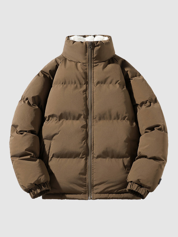 Jomar Fleece Lined and Quilted Puffer Jacket