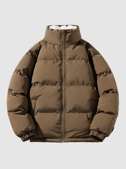 Jomar Fleece Lined and Quilted Puffer Jacket