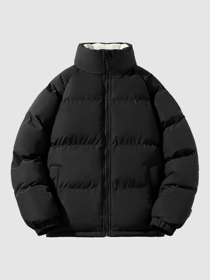 Jomar Fleece Lined and Quilted Puffer Jacket