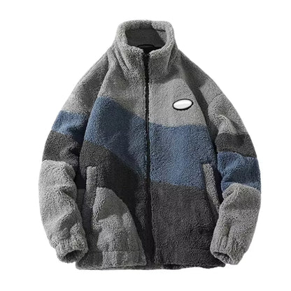 Winter Faux Fur Fleece Jacket Streetwear