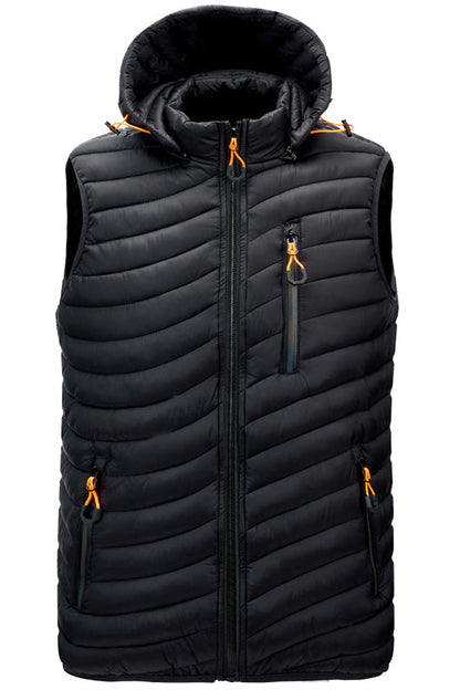 Down Vest with Hood