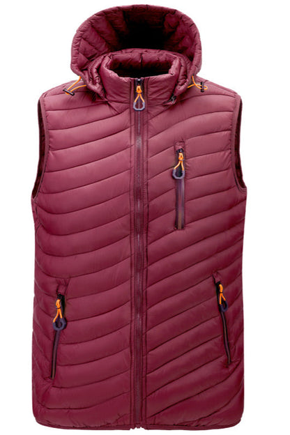 Down Vest with Hood