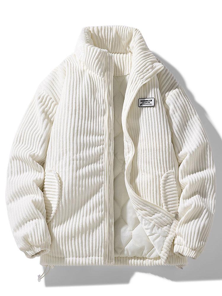 Stylish Bomber Cord Jacket